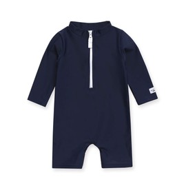 Traje de baño con protección UPF 50+ para niños y niñas, con broches de cambio rápido, talle 0 a 2, Vaenait, Fun_navy, Small (0-6 Meses)