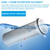 Water Filter, Reusable, 1 Inch Backwash Filter, Flushable Fine Filter