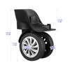 Travel Suitcase Wheels, 4 Pieces 360 Degree Rotating Luggage Wear-Resistant