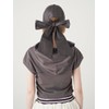 Fur RWGH254502 Women's Big Ribbon Cap, CGRY, Free size