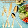 Vilihkc Gold Silverware Flatware Set for 4 Stainless Steel Cutlery