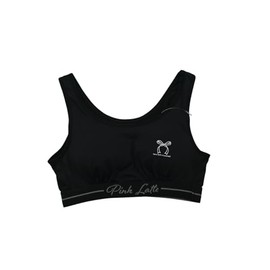 Pinklate 151381401 Half Top, Inner, Soft Cups, Fast Bra, Sports Bra, For Girls, Black