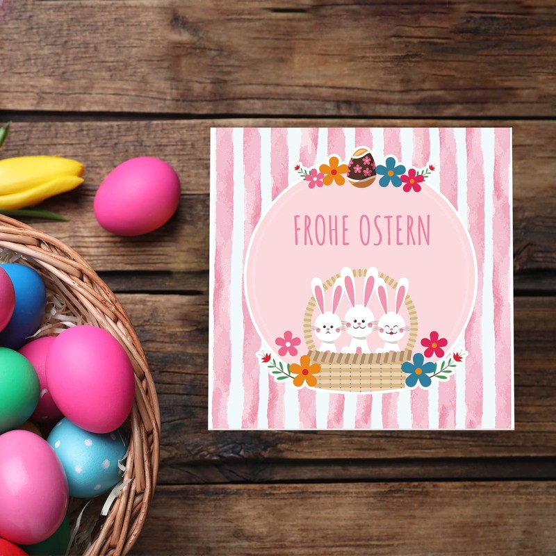 4 Premium Easter Cards with Envelopes (Folding Cards) 14.8 x