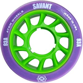 Atom Savant Skate Wheels Purple 93A Set of 4