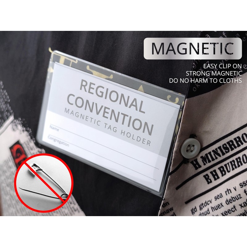 JW Magnetic Badge Holder - Pack of 2 - for