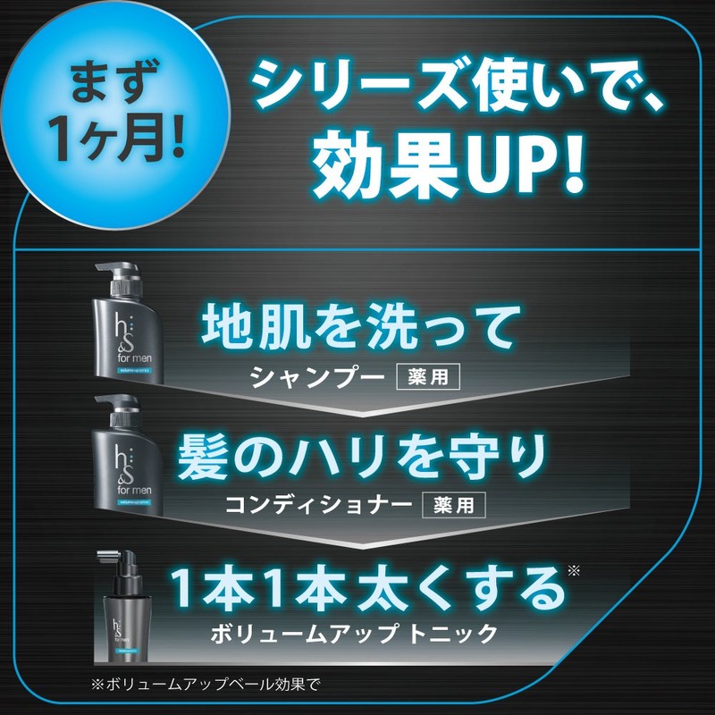 h&s for men ボリュームアップ 薬用コンディショナー【医薬部外品】 詰め替え340g