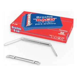 Baco | Caja Con 50 Broches Baco B-082 Metálicos
