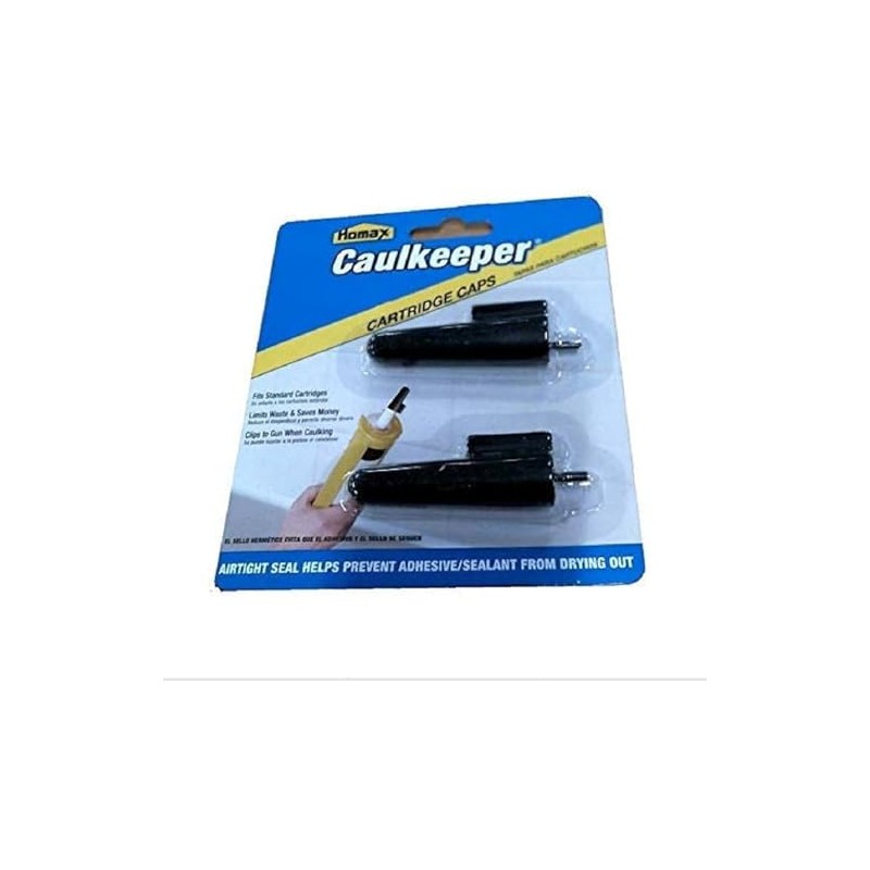 Homax 71773000658 Caulkeeper 2 Piece Caulk Caps, Black