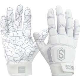 Sports Unlimited Max Clash Lineman Adult/Youth Padded Football Gloves, Lineman Football Gloves, Men's and Boys Offensive/Defensive Line