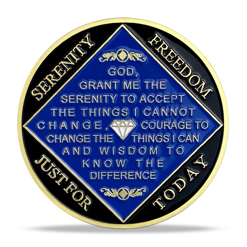 3 Year NA Medallion Gold Plated Narcotics Anonymous Coins Birthday