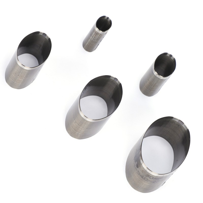 5Pcs Leather Punch Die Set Cutter Hollow Oval Cutting Mold
