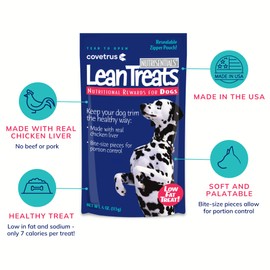 Covetrus Nutrisential Lean Treats for Dogs - Soft Dog Treats for Small, Medium & Large Dogs - Nutritional Low Fat Bite Size K9 Treats - Chicken Flavor - 1 Pack - 4oz