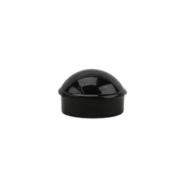 Black Chain Link Fence 1 3/8" Round Dome External Post Caps | Aluminum | Chain Link Caps | (Pack of 10)