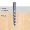 SKIR'CO (4 pcs) Zinc Plated Hanger Bolts M10 x 220