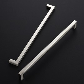 Ravinte 10 Pack 12-3/5 Inch Kitchen Square Cabinet Handles Satin Nickel Cabinet Pulls Brushed Nickel Drawer Pulls Kitchen Cabinet Hardware Kitchen Handles