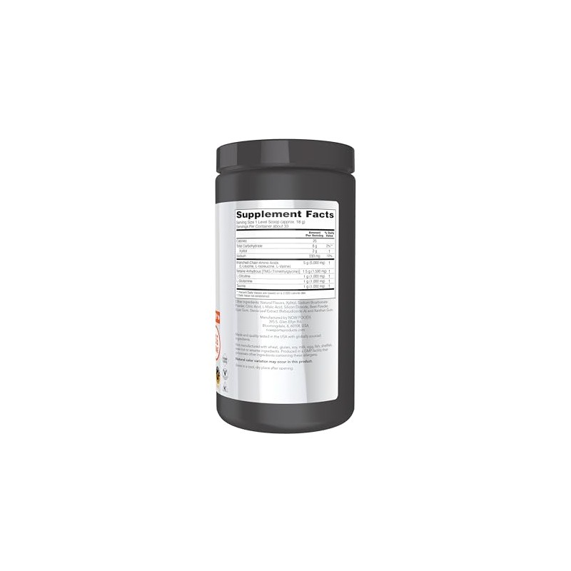 NOW Sports, BCAA Big 6, Watermelon Flavor, 600g