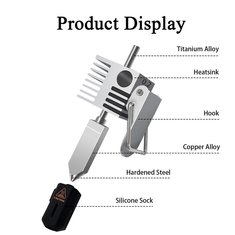 0.2mm SPARKX i7 Hotend Integrated Hardenend Steel Nozzle for Creality