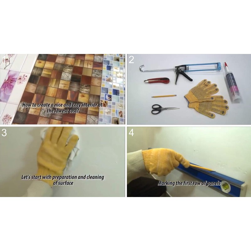3D PVC Wall Panels, Ceiling Panels, Wood Look, 1 Panel
