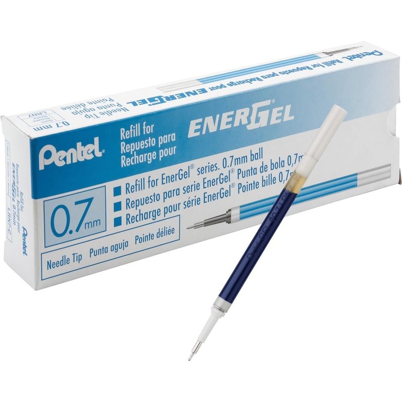 Pentel Refill Ink for EnerGel Liquid Gel Pen, (0.7mm), Needle