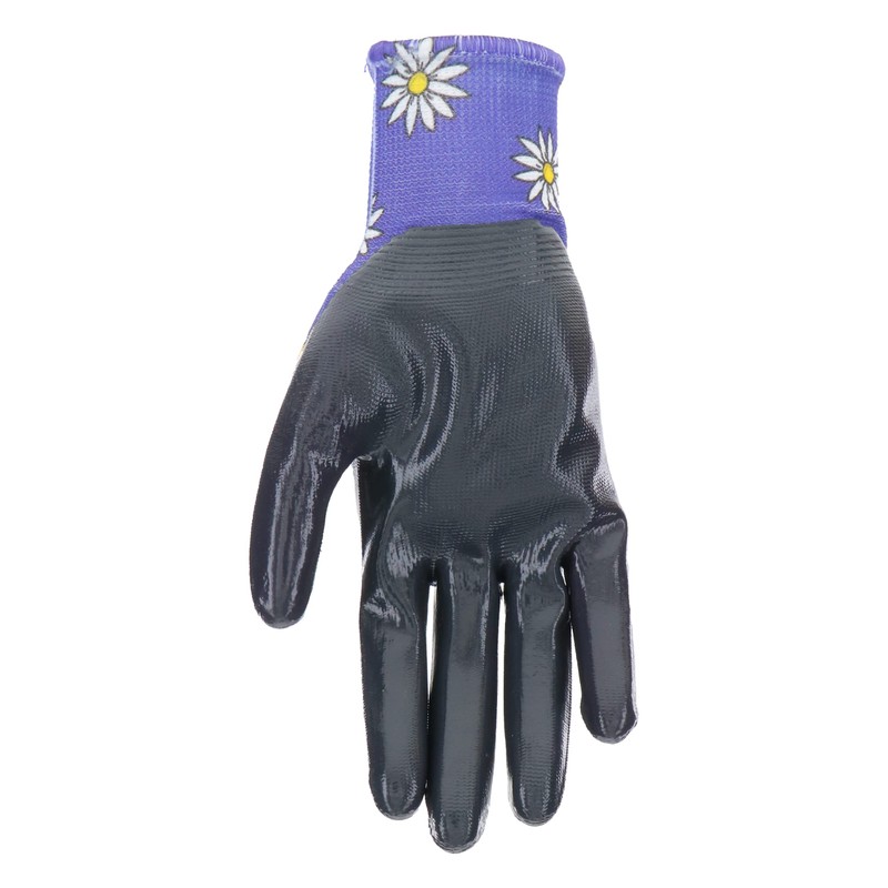 Simply MUD Grip Women's Daisy Printed Nitrile Coated Palm Garden
