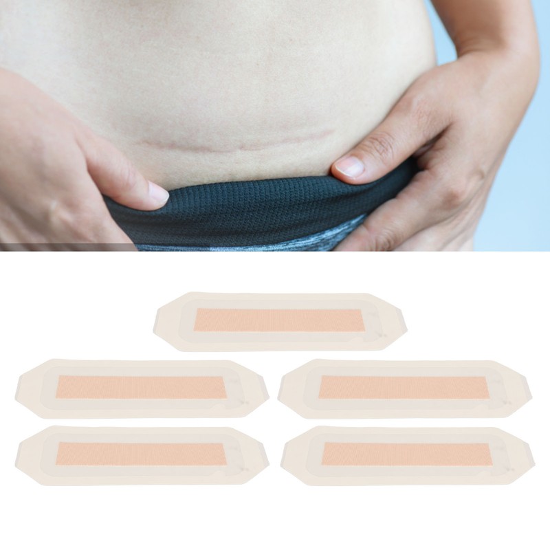 5pcs Scar Sheets Waterproof Wound Dressing Breathable Full Coverage Hygienic
