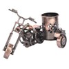 Oumefar Motorcycle Model Pencil Pot Container Pen Holder Bottle Holder