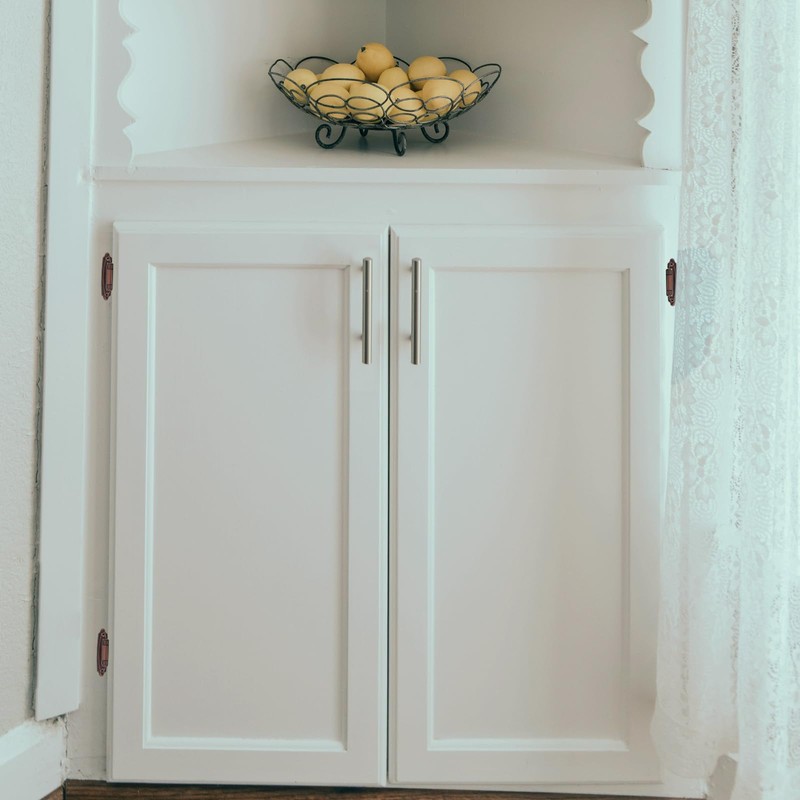 Home Expert 10 Pack (5 Pairs) Antique Copper Cabinet Hinges