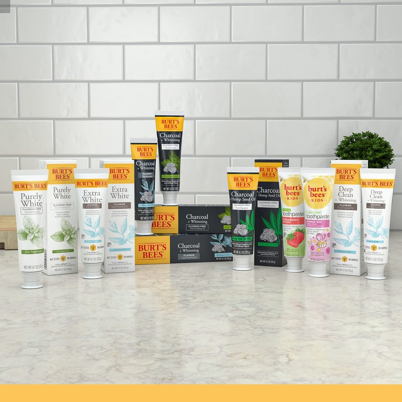 Burt's Bees Kids Toothpaste, Natural Flavor, Fluoride Free, Bubble Bee,