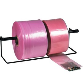 Aviditi Anti-Static Poly Tubing Roll, 4" x 1075', 4 Mil, Pink - for Custom Sized Poly Bags to Package and Store Electronic Components and Accessories