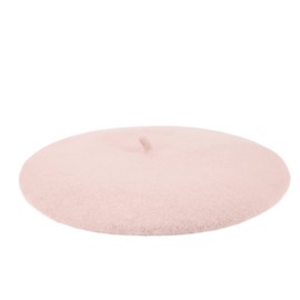 Wheebo Berets for Kids Wool French Beret Hats Artist Painter Hats for Little Girls Boys Solid Color Style(Pink)