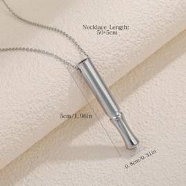 Rauchentwöhnung Hilfsmitte,V2 Halskette Rauchfrei Original,Atemkette Rauchfrei Hilfsmittel Raucherentwöhnung Kette mit Pfeif,Angst Atemhalskette mit Widerstand,Gegen Rauchen Aufhören Necklace