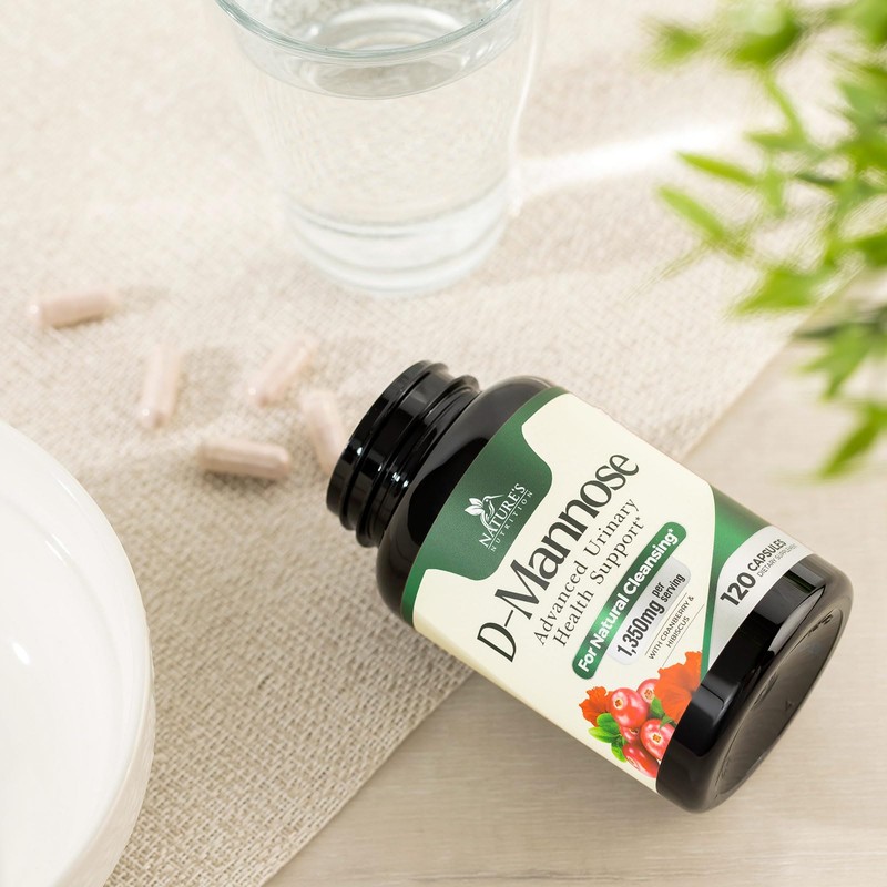 D-Mannose Supplement 1,350 mg with Cranberry & Hibiscus - Effective