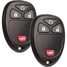 Keyless Entry Remote Control Key Fob Replacement Fits Chevy Silverado Avalanche Equinox Express Traverse GMC Yukon Sierra 1500 2500 3500 HD Acadia 2007 2008 2009 2010 2011 2012 2013 OUC60270