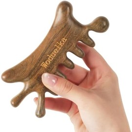 Gua Sha Facial Tool, Compact Lightweight Accessory for Travel and Daily Use - Woduelka Wooden Gua Sha Natural