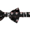 cravateSlim Christmas Bow Tie Black Santa Claus, black