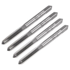 QUARKZMAN 2 Pairs Metric Hand Tap Sets M4 x 0.5 Taper Taper Taper Tap Alloy Tool Steel Tap Set Hand Tapping Tools for Repair