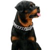 Dog Chain Collars Heavy Duty Cuban Link Silver Dog Chain