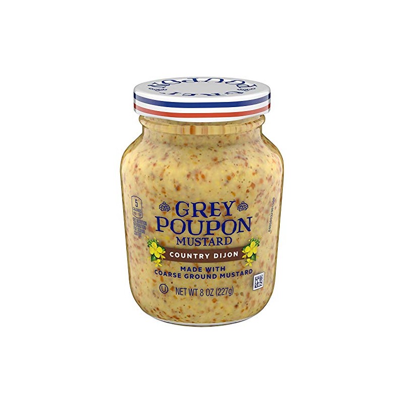 Grey Poupon Country Dijon Mustard (8oz Jar) - PACK OF