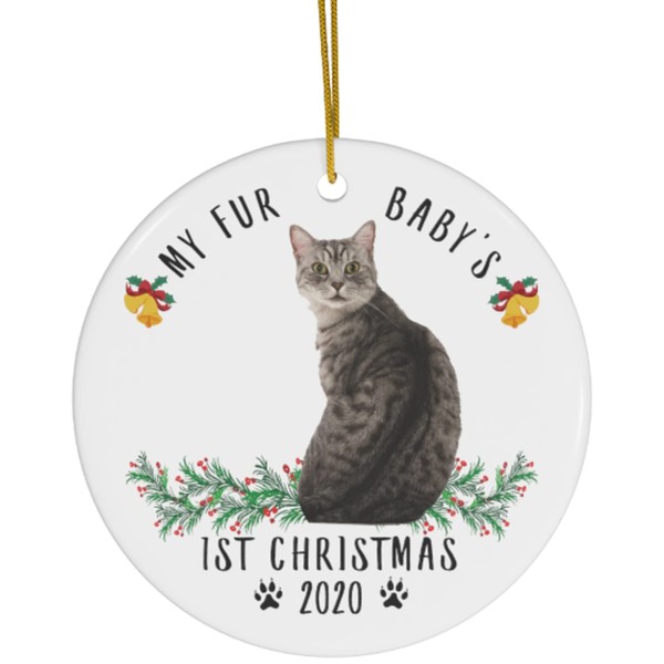 Personalized Date Custom Year Manx Cat Grey Tabby My Fur