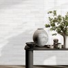 Vamos Tile 100-Piece Glossy Dolomite White Peel and Stick Backsplash