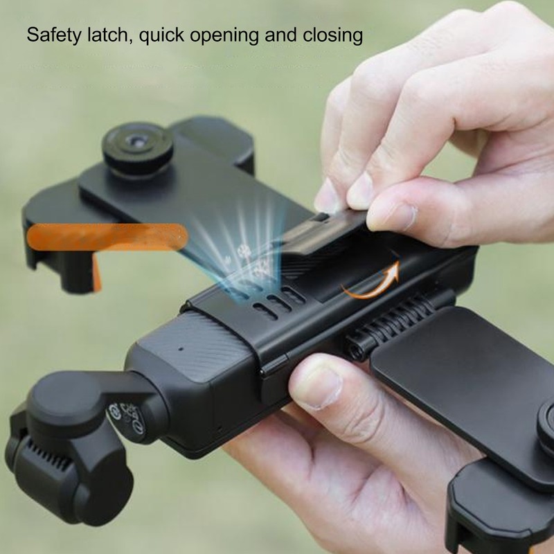 Dual Phone Extension Holder Cold Shoe Adapter Mount Mobile Phone