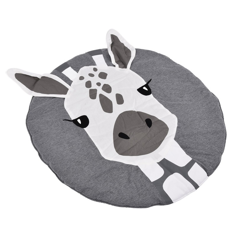 Soft Cotton Baby Play Mat Giraffe Pattern Wide Application Baby