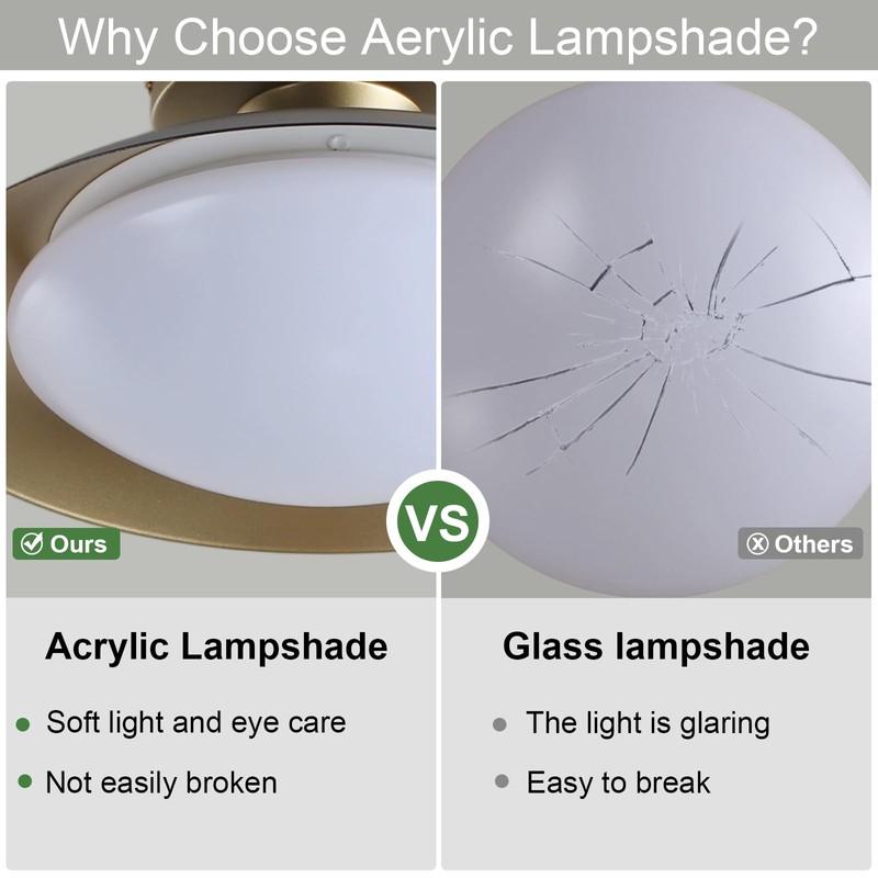 PAKOKULA Dimmable Mid Century Modern Flush Mount Ceiling Light, 2700K-6000K