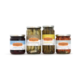 Spicy Pickles Gift Pack (4-pack) - variety of spicy pickles, pickled green beans, pickled carrots and pickled beets