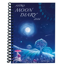 Astrocal Moon Diary 2026, Lunar Calendar Datebook, Personal Organiser, Moon Phase Diary Planner, USA
