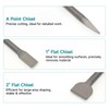 4Pcs SDS Plus Rotary Hammer Chisel Set - 10 lnch