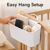 Bedside Hanging Storage Caddy for Cribs & Dorm Rooms -