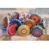 JGARTS 10 x Mix Vintage Look Flower Ceramic Knobs Door