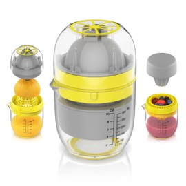 Arendo - Manual Juicer with 2 methods of use, 300 ml, Citrus Juicer, Orange Squeezer, Manual Juicer, Lemon Squeezer Press, Lime Juicer, Citrus Fruit Squeezer, Grapefruits, Blueberries