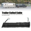 Trailer Extension Coiled Cable 12.8ft 20AWG 7 Core Polyurethane Copper